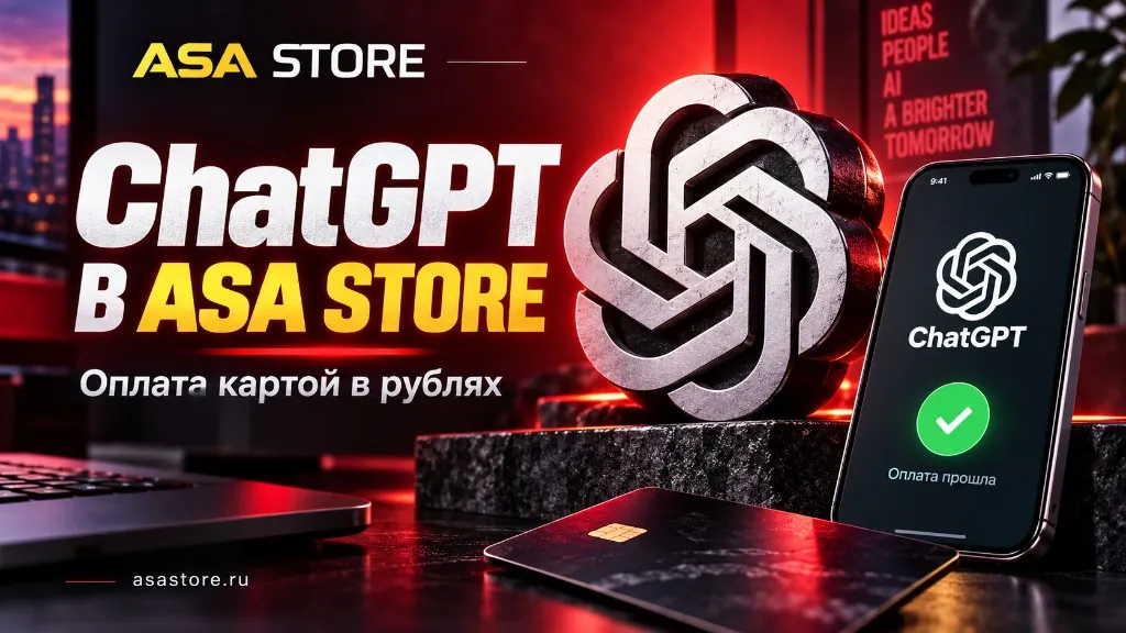 ChatGPT в ASA STORE: оплата картой в рублях