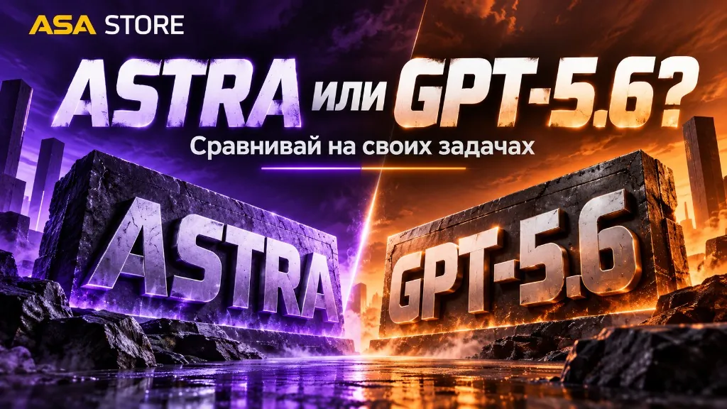 Astra или GPT-5.6: сравнивайте модели на своих задачах