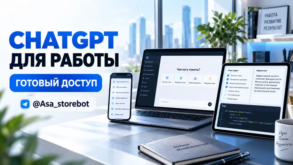 ChatGPT Plus для текстов, SEO, кода и рабочих задач