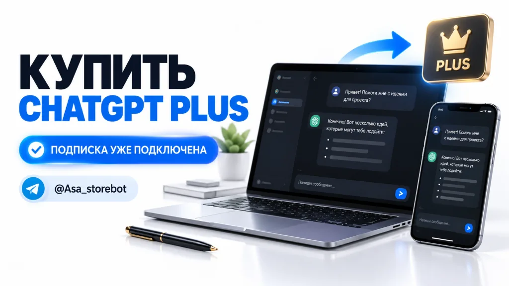 Купить аккаунт ChatGPT с подпиской в ASA STORE