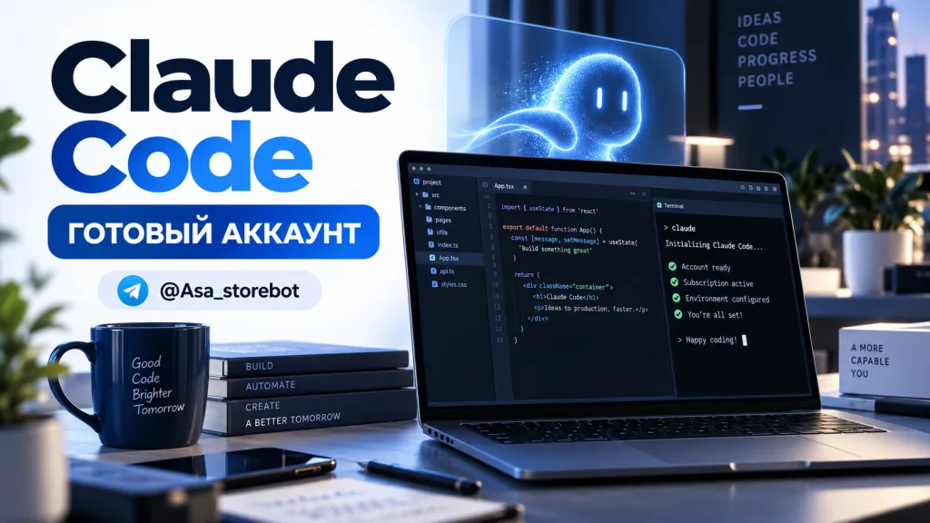 Готовый аккаунт Claude Code с верификацией и подпиской