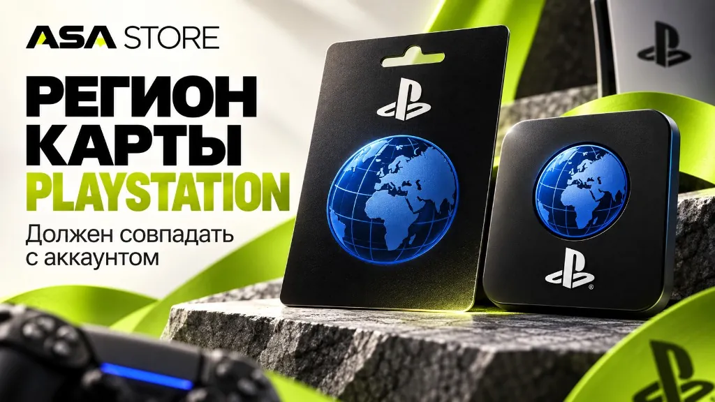Регион карты PlayStation должен совпадать с аккаунтом